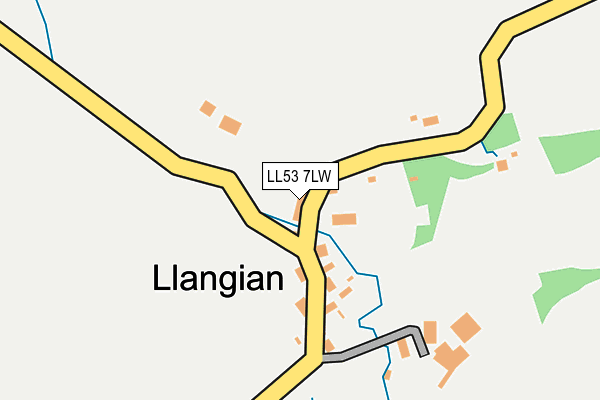 LL53 7LW map - OS OpenMap – Local (Ordnance Survey) LL53 7LW map - OS OpenMap – Local (Ordnance Survey)