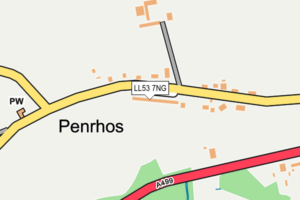 LL53 7NG map - OS OpenMap – Local (Ordnance Survey) LL53 7NG map - OS OpenMap – Local (Ordnance Survey)