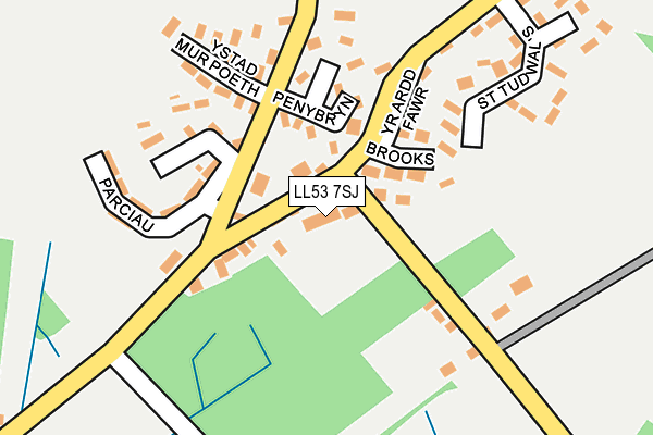 LL53 7SJ map - OS OpenMap – Local (Ordnance Survey) LL53 7SJ map - OS OpenMap – Local (Ordnance Survey)