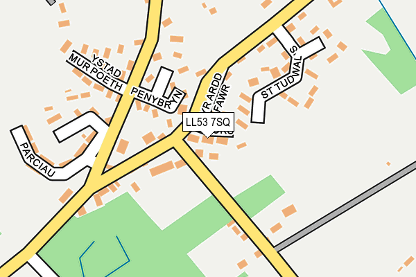 LL53 7SQ map - OS OpenMap – Local (Ordnance Survey) LL53 7SQ map - OS OpenMap – Local (Ordnance Survey)