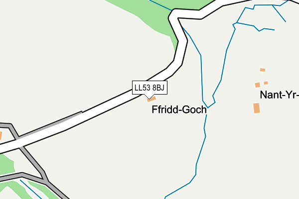 LL53 8BJ map - OS OpenMap – Local (Ordnance Survey) LL53 8BJ map - OS OpenMap – Local (Ordnance Survey)