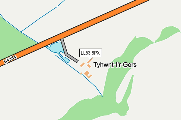 LL53 8PX map - OS OpenMap – Local (Ordnance Survey) LL53 8PX map - OS OpenMap – Local (Ordnance Survey)