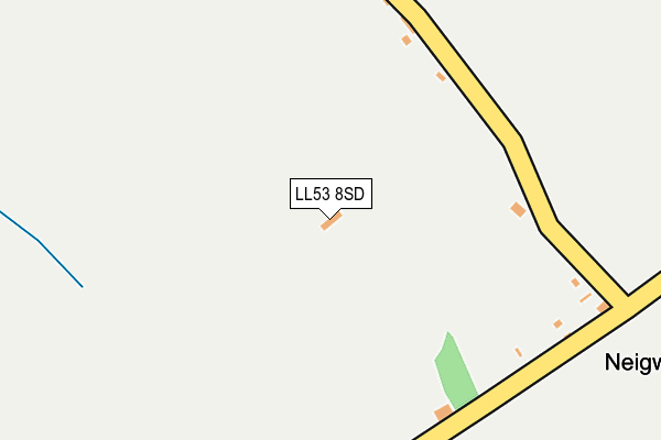 LL53 8SD map - OS OpenMap – Local (Ordnance Survey)