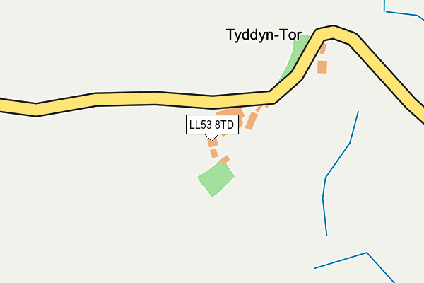 LL53 8TD map - OS OpenMap – Local (Ordnance Survey) LL53 8TD map - OS OpenMap – Local (Ordnance Survey)