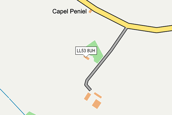 LL53 8UH map - OS OpenMap – Local (Ordnance Survey) LL53 8UH map - OS OpenMap – Local (Ordnance Survey)