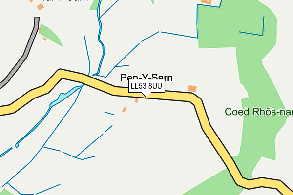 LL53 8UU map - OS OpenMap – Local (Ordnance Survey) LL53 8UU map - OS OpenMap – Local (Ordnance Survey)