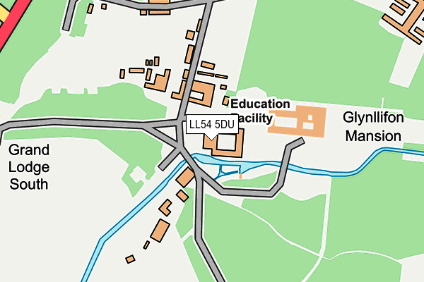 LL54 5DU map - OS OpenMap – Local (Ordnance Survey)