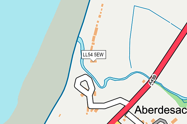LL54 5EW map - OS OpenMap – Local (Ordnance Survey) LL54 5EW map - OS OpenMap – Local (Ordnance Survey)