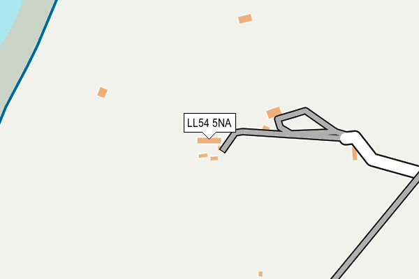 LL54 5NA map - OS OpenMap – Local (Ordnance Survey) LL54 5NA map - OS OpenMap – Local (Ordnance Survey)