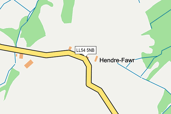 LL54 5NB map - OS OpenMap – Local (Ordnance Survey) LL54 5NB map - OS OpenMap – Local (Ordnance Survey)