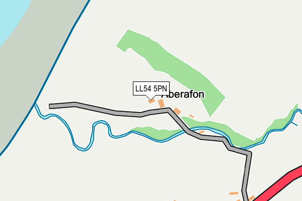 LL54 5PN map - OS OpenMap – Local (Ordnance Survey) LL54 5PN map - OS OpenMap – Local (Ordnance Survey)