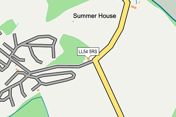 LL54 5RS map - OS OpenMap – Local (Ordnance Survey) LL54 5RS map - OS OpenMap – Local (Ordnance Survey)
