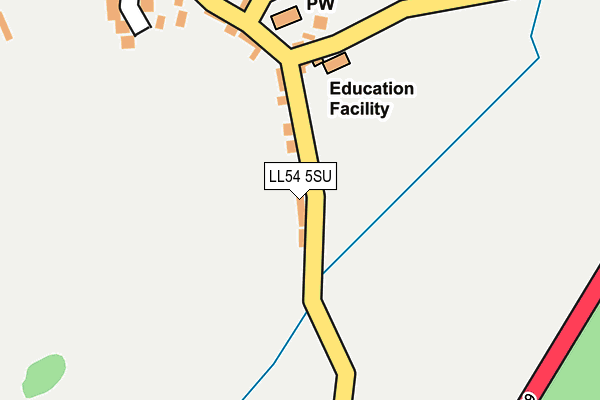 LL54 5SU map - OS OpenMap – Local (Ordnance Survey) LL54 5SU map - OS OpenMap – Local (Ordnance Survey)