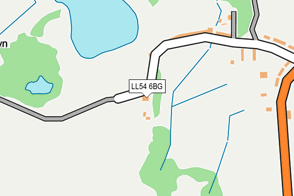 LL54 6BG map - OS OpenMap – Local (Ordnance Survey) LL54 6BG map - OS OpenMap – Local (Ordnance Survey)