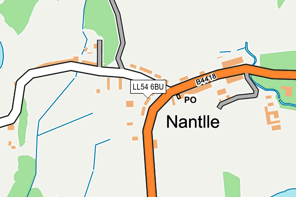 LL54 6BU map - OS OpenMap – Local (Ordnance Survey) LL54 6BU map - OS OpenMap – Local (Ordnance Survey)