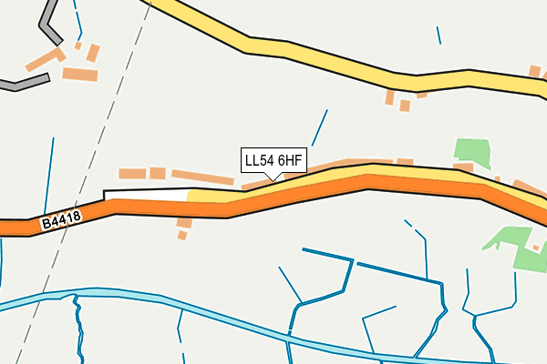 LL54 6HF map - OS OpenMap – Local (Ordnance Survey) LL54 6HF map - OS OpenMap – Local (Ordnance Survey)