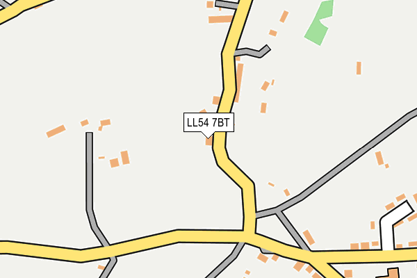 LL54 7BT map - OS OpenMap – Local (Ordnance Survey) LL54 7BT map - OS OpenMap – Local (Ordnance Survey)
