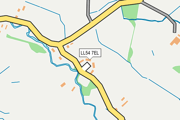LL54 7EL map - OS OpenMap – Local (Ordnance Survey) LL54 7EL map - OS OpenMap – Local (Ordnance Survey)