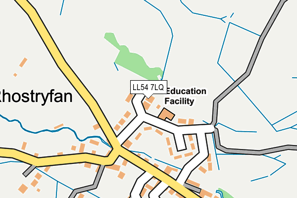 LL54 7LQ map - OS OpenMap – Local (Ordnance Survey) LL54 7LQ map - OS OpenMap – Local (Ordnance Survey)