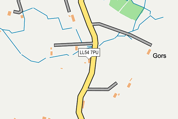 LL54 7PU map - OS OpenMap – Local (Ordnance Survey) LL54 7PU map - OS OpenMap – Local (Ordnance Survey)