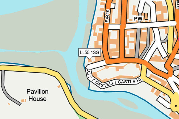 LL55 1SG map - OS OpenMap – Local (Ordnance Survey) LL55 1SG map - OS OpenMap – Local (Ordnance Survey)