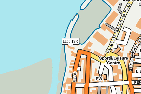LL55 1SR map - OS OpenMap – Local (Ordnance Survey) LL55 1SR map - OS OpenMap – Local (Ordnance Survey)