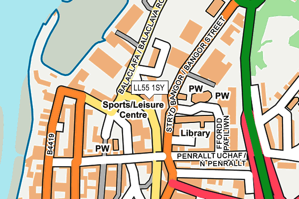 LL55 1SY map - OS OpenMap – Local (Ordnance Survey) LL55 1SY map - OS OpenMap – Local (Ordnance Survey)
