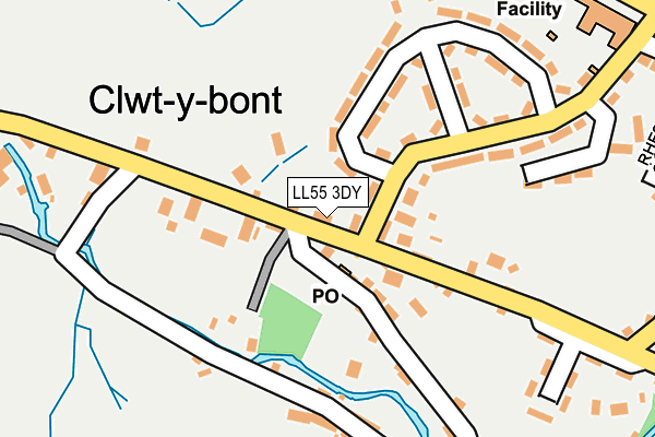 LL55 3DY map - OS OpenMap – Local (Ordnance Survey) LL55 3DY map - OS OpenMap – Local (Ordnance Survey)