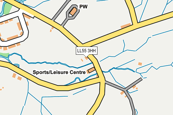 LL55 3HH map - OS OpenMap – Local (Ordnance Survey) LL55 3HH map - OS OpenMap – Local (Ordnance Survey)