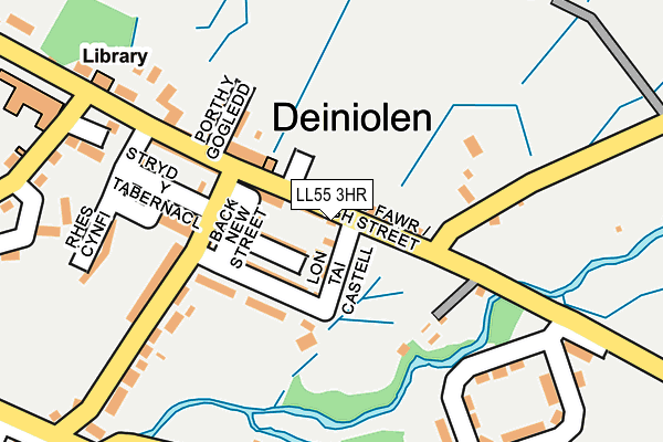 LL55 3HR map - OS OpenMap – Local (Ordnance Survey)