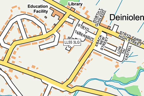 LL55 3LG map - OS OpenMap – Local (Ordnance Survey) LL55 3LG map - OS OpenMap – Local (Ordnance Survey)