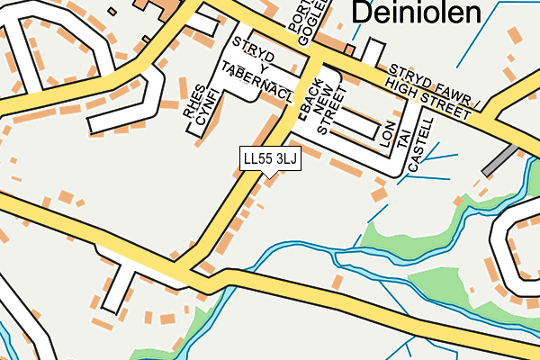LL55 3LJ map - OS OpenMap – Local (Ordnance Survey) LL55 3LJ map - OS OpenMap – Local (Ordnance Survey)