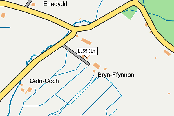 LL55 3LY map - OS OpenMap – Local (Ordnance Survey) LL55 3LY map - OS OpenMap – Local (Ordnance Survey)