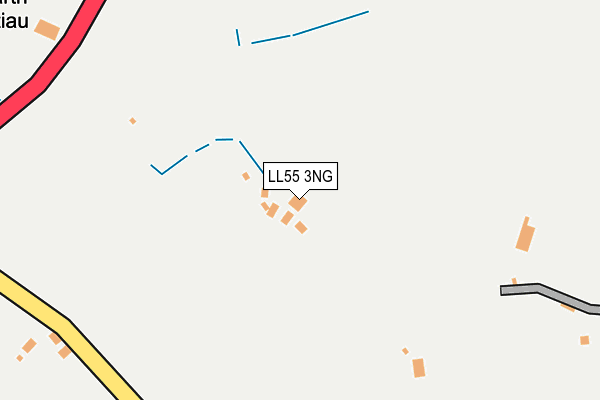 LL55 3NG map - OS OpenMap – Local (Ordnance Survey) LL55 3NG map - OS OpenMap – Local (Ordnance Survey)
