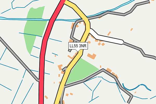 LL55 3NR map - OS OpenMap – Local (Ordnance Survey) LL55 3NR map - OS OpenMap – Local (Ordnance Survey)