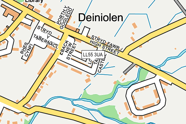 LL55 3UA map - OS OpenMap – Local (Ordnance Survey) LL55 3UA map - OS OpenMap – Local (Ordnance Survey)