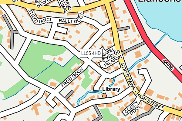 LL55 4HD map - OS OpenMap – Local (Ordnance Survey) LL55 4HD map - OS OpenMap – Local (Ordnance Survey)