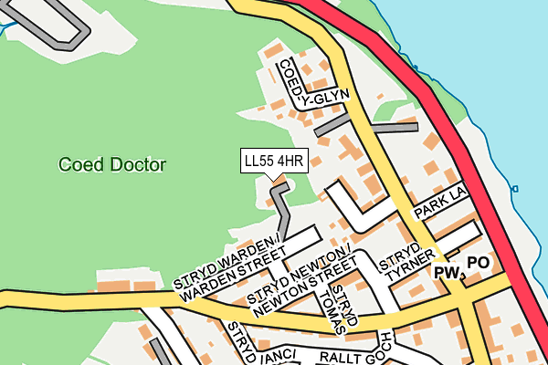 LL55 4HR map - OS OpenMap – Local (Ordnance Survey) LL55 4HR map - OS OpenMap – Local (Ordnance Survey)