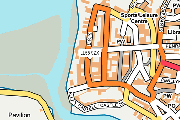 LL55 9ZX map - OS OpenMap – Local (Ordnance Survey) LL55 9ZX map - OS OpenMap – Local (Ordnance Survey)