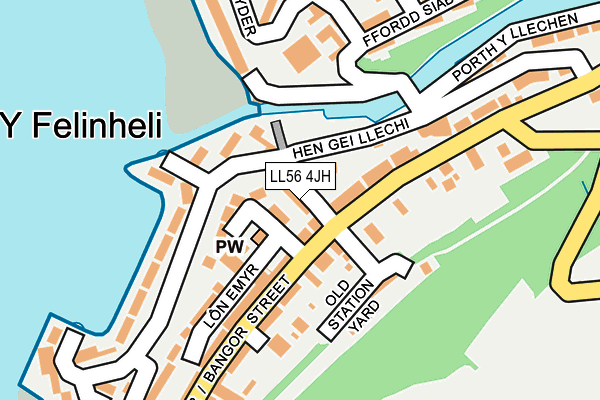 LL56 4JH map - OS OpenMap – Local (Ordnance Survey) LL56 4JH map - OS OpenMap – Local (Ordnance Survey)