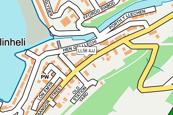 LL56 4JJ map - OS OpenMap – Local (Ordnance Survey) LL56 4JJ map - OS OpenMap – Local (Ordnance Survey)