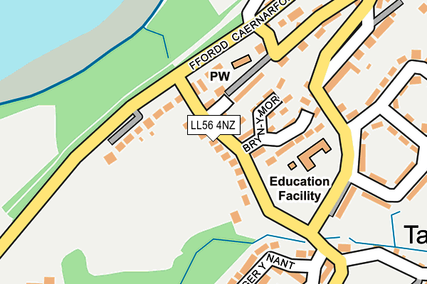 LL56 4NZ map - OS OpenMap – Local (Ordnance Survey) LL56 4NZ map - OS OpenMap – Local (Ordnance Survey)