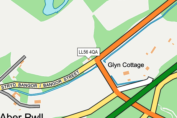LL56 4QA map - OS OpenMap – Local (Ordnance Survey) LL56 4QA map - OS OpenMap – Local (Ordnance Survey)