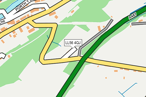 LL56 4QJ map - OS OpenMap – Local (Ordnance Survey) LL56 4QJ map - OS OpenMap – Local (Ordnance Survey)