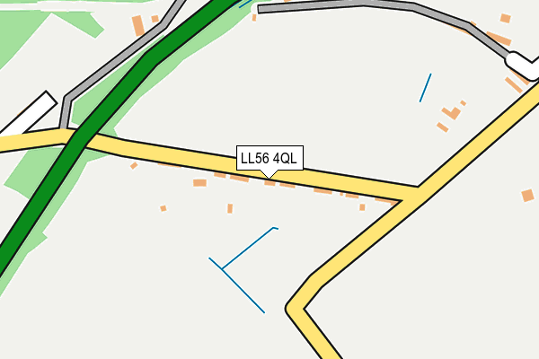 LL56 4QL map - OS OpenMap – Local (Ordnance Survey) LL56 4QL map - OS OpenMap – Local (Ordnance Survey)