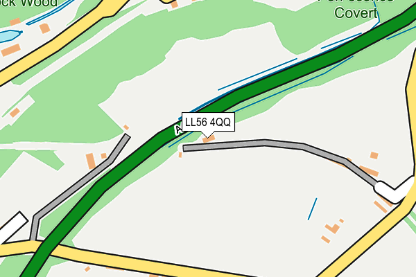 LL56 4QQ map - OS OpenMap – Local (Ordnance Survey) LL56 4QQ map - OS OpenMap – Local (Ordnance Survey)