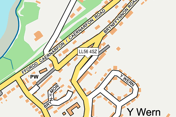 LL56 4SZ map - OS OpenMap – Local (Ordnance Survey) LL56 4SZ map - OS OpenMap – Local (Ordnance Survey)