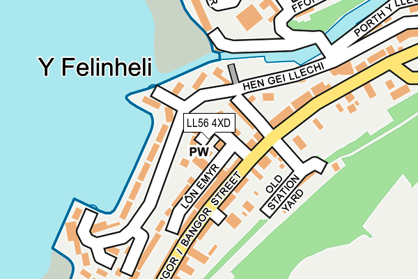 LL56 4XD map - OS OpenMap – Local (Ordnance Survey) LL56 4XD map - OS OpenMap – Local (Ordnance Survey)