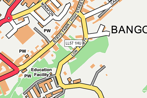 LL57 1HU map - OS OpenMap – Local (Ordnance Survey) LL57 1HU map - OS OpenMap – Local (Ordnance Survey)