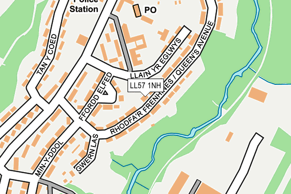 LL57 1NH map - OS OpenMap – Local (Ordnance Survey) LL57 1NH map - OS OpenMap – Local (Ordnance Survey)